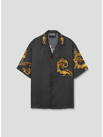 CAMICIA WATERCOLOR COUTURE, G89 BLACK/GOLD, small