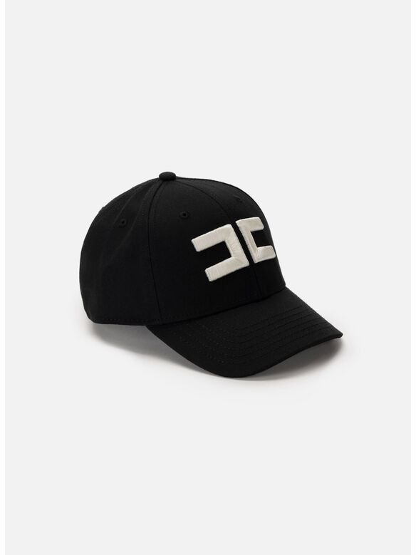 CAPPELLO BASEBALL IN CANVAS CON RICAMO, 110 NERO, medium