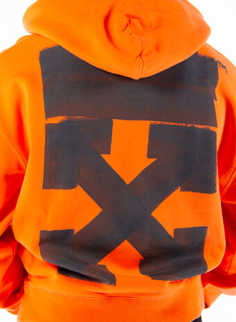 FELPA JUMBO MARKER OVER HOODIE, 2010ORANGE, small