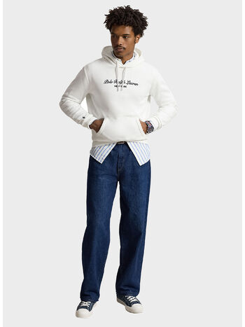 FELPA HOODED, WHITE, small
