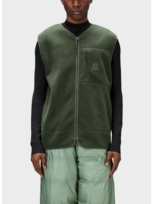 GILET FLEECE, 03 GREEN, large
