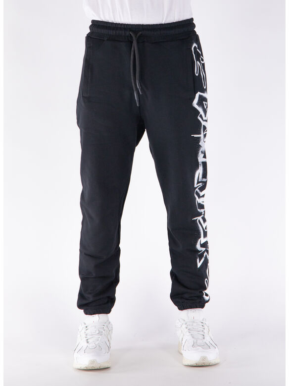 PANTALONE JOGGER, NERO-ST.BIANCA, medium