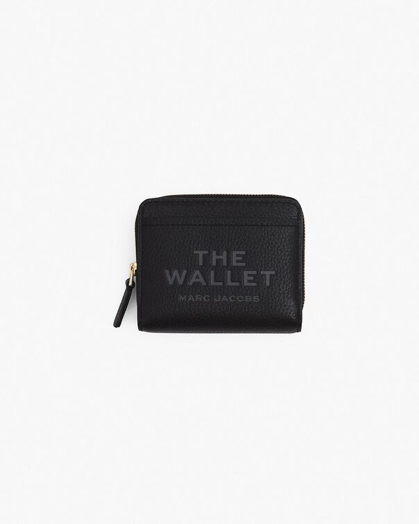 PORTAFOGLIO THE LEATHER MINI COMPACT, 001 BLACK, large