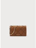 BORSA A TRACOLLA JET SET MEDIA IN PELLE INTRECCIATA, 230 LUGGAGE, thumb