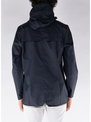GIACCA IMPERMEABILE CON CAPPUCCIO UNISEX, 47 NAVY, small