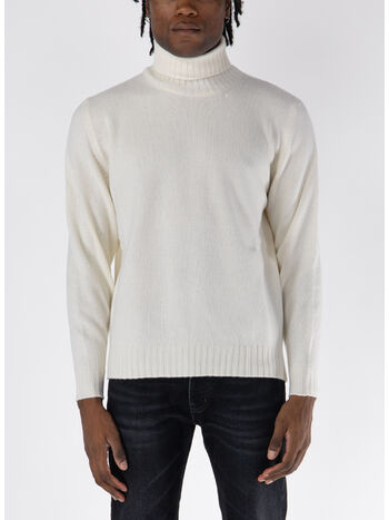 MAGLIONE A COLLO ALTO, 001 PANNA, small