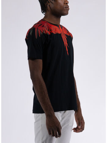 T-SHIRT ICON WINGS REGULAR, 1025 BLACK RED, small