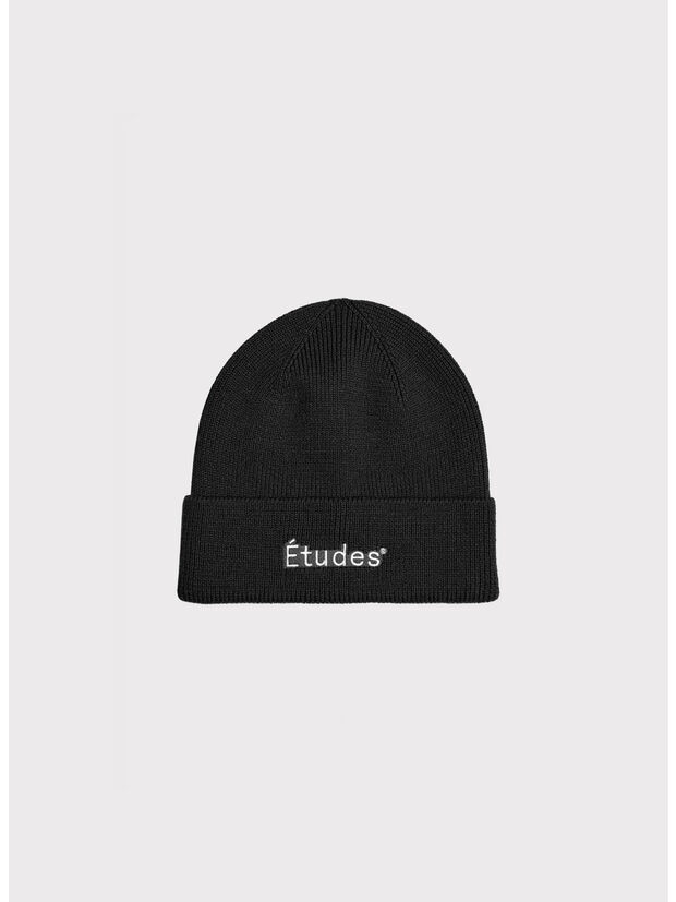 CAPPELLO BEANIE ETUDES, BLACK, large