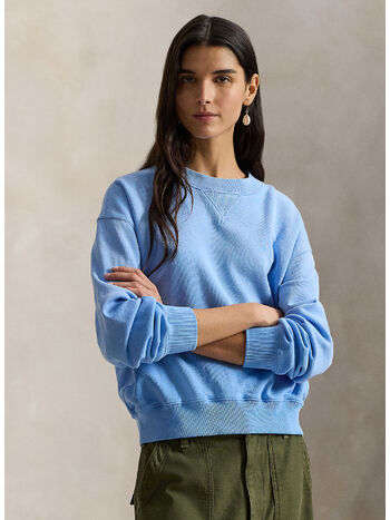 FELPA GIROCOLLO, CHATHAM BLUE, small