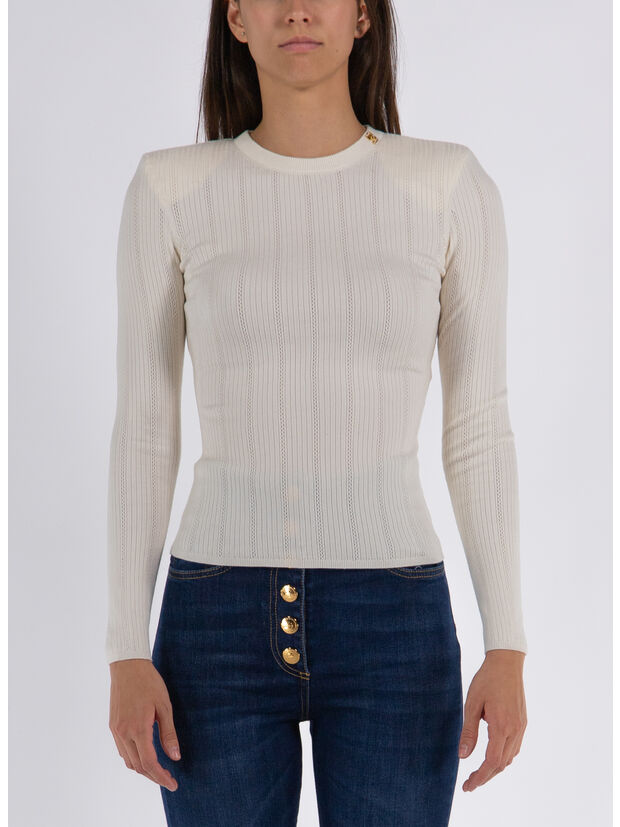 PULLOVER IN LYOCELL A COSTE, 193 BURRO, large