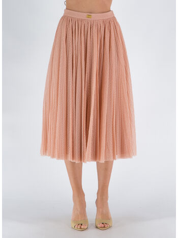 GONNA IN TULLE FLOCCATO, 181 CARNE, small