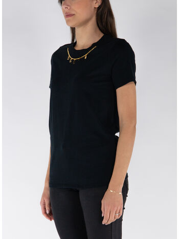 T-SHIRT IN JERSEY CON ACCESSORIO, 110, small