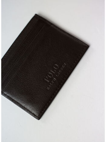 PORTACARTE LOGO, BROWN, small