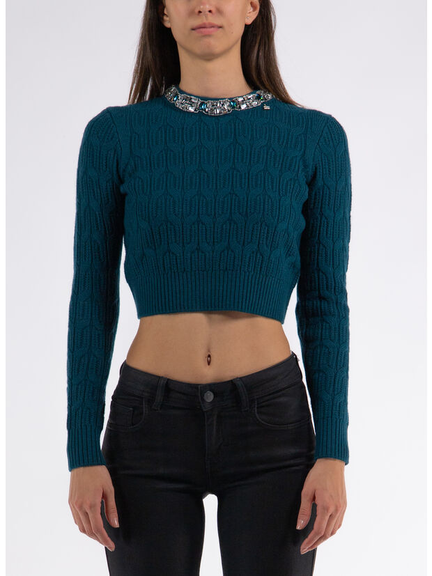 MAGLIA TRICOT, 804 PAVONE, large