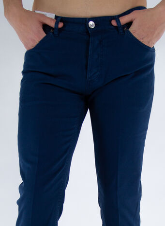 PANTALONE 5 TASCHE, Y369BLUNAVY, small