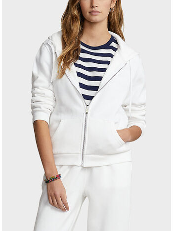 FELPA FULL ZIP, WHITE, small