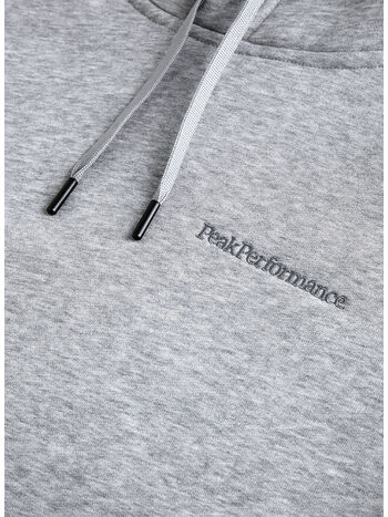 FELPA HOODIE ORIGINAL SMALL LOGO, MED GREY MELANGE, small