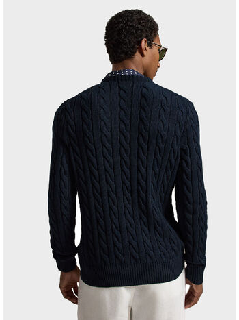 MAGLIONE GIROCOLLO, HUNTER NAVY W/ C8135 PP, small