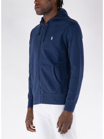 FELPA FULL ZIP CON LOGO, , small