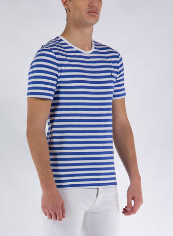 T-SHIRT A RIGHE, 002LIBERTYWHITE, small
