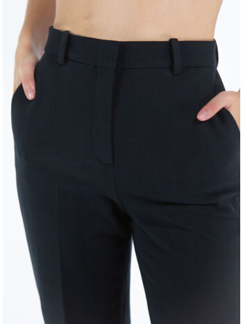 PANTALONE VITA ALTA, 001 NERO, small