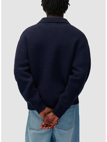 MAGLIONE MEZZA ZIP, 450 NAVY, small