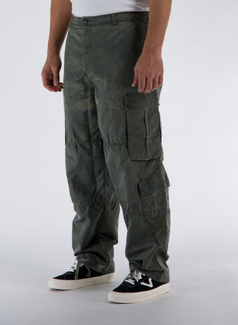PANTALONI DYED NYLON SURPLUS CARGO, OLIVE, small