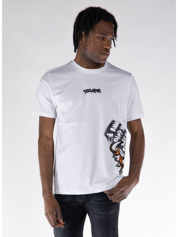 T-SHIRT STAMPATA, BIANCO, small