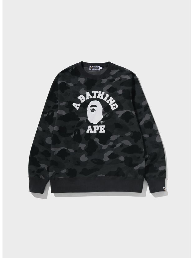 FELPA COLLEGE CREWNECK, BLACK, large