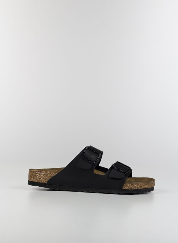 CIABATTA ARIZIONA BIRKO-FLOR, BLACK, medium