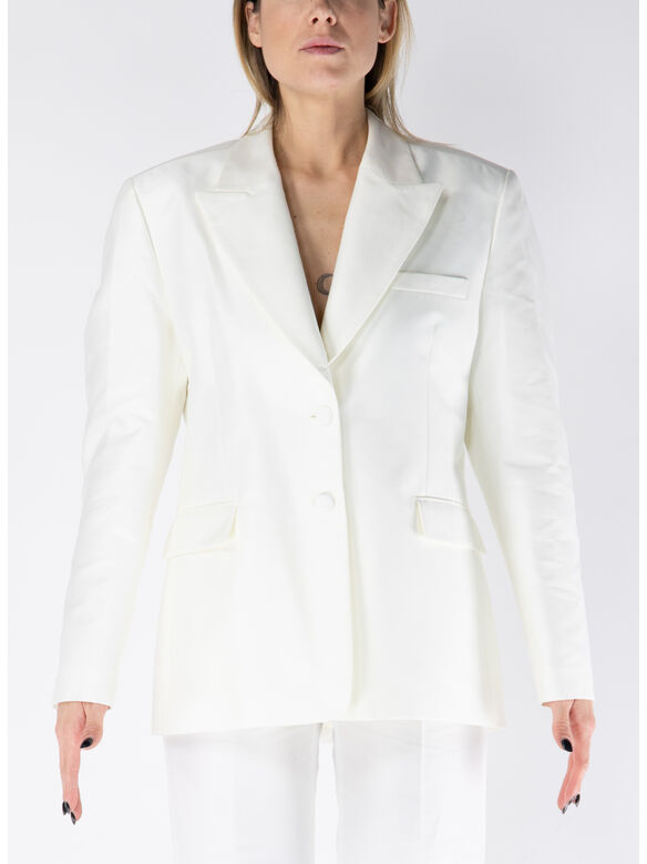 GIACCA BLAZER MONOPETTO ALBA, 1103 BIANCO LATTE, medium