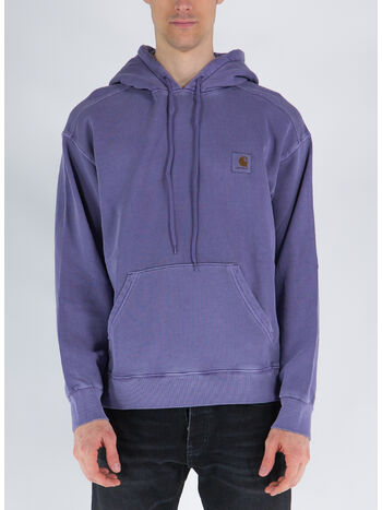 FELPA NELSON CON CAPPUCCIO, 1D3GD ARRENGA GARMENT DYED, small