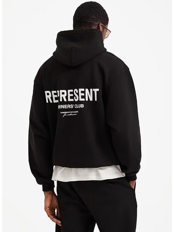 FELPA HOODIE OWNERS CLUB, 01 BLACK, small