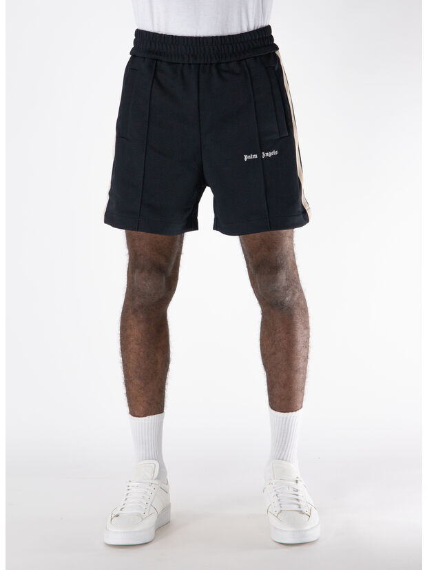 SHORTS TRACK CON LOGO CLASSICO, 1003 BLACK/OFF WHITE, large