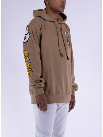 FELPA HOODIE CON STAMPA SUL RETRO, , small
