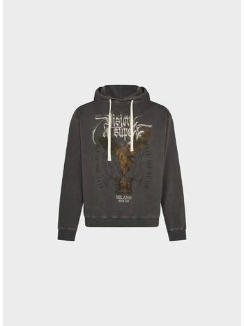FELPA HOODIE ROCK MATHER GRAPHIC, STONEWASH, small