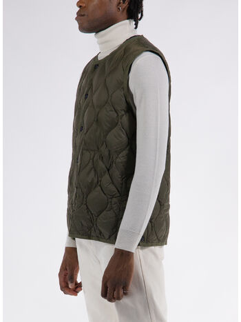 GILET MILITARY CREW NECK, D.OLIVE, small