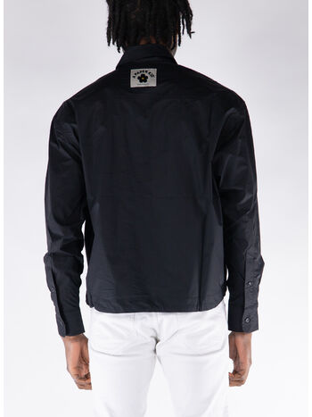 CAMICIA IN POPELINE, 110 BLACK, small