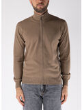 MAGLIONE FULL ZIP A COLLO ALTO, 190 CANAPA, thumb