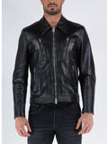 GIACCA IN PELLE, 99 BLACK, thumb