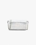 BORSA THE METALLIC LEATHER CHAIN MINI, 040 SILVER, thumb