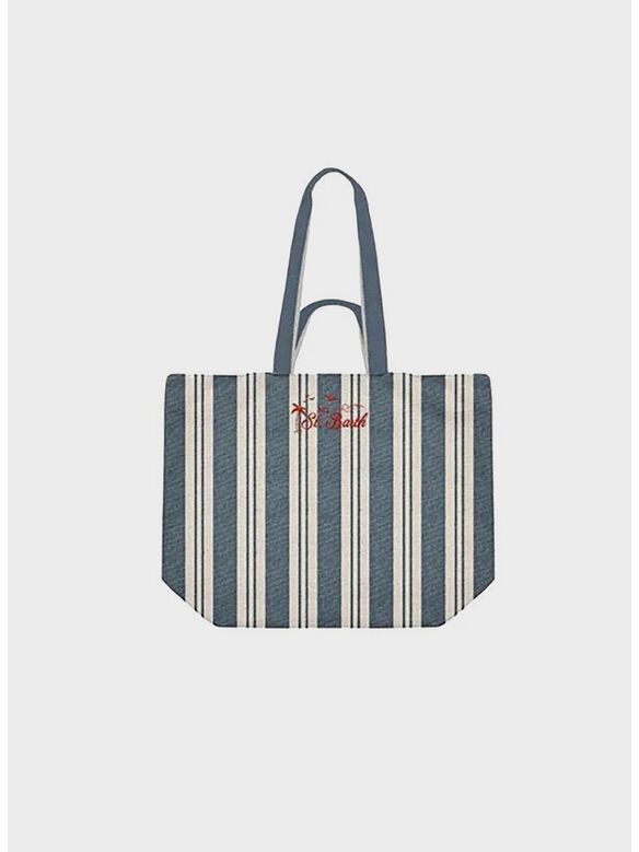 BORSA ESSENTIAL BEACH, 07634L BIG STRIPES V 6141 EMB, medium