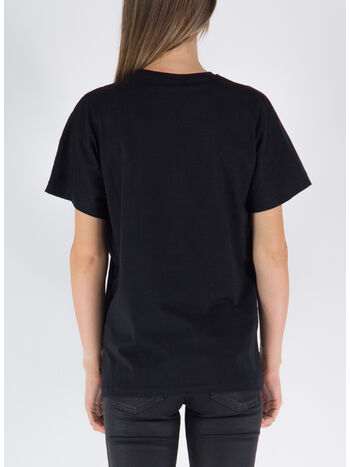 T-SHIRT CON STAMPA, NERO-STAMPA ROSA, small