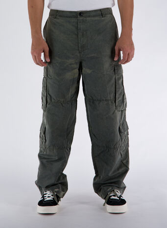 PANTALONI DYED NYLON SURPLUS CARGO, OLIVE, small