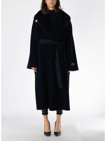 CAPPOTTO VESTAGLIA IN MAGLIA, 110 NERO, small