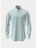 CAMICIA POLO RALPH LAUREN, 4655AD ESSEX GREEN/WHITE, thumb