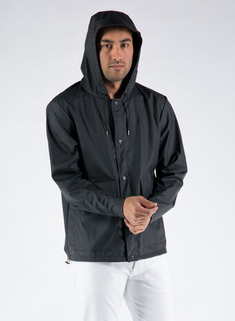 GIUBBOTTO SHORT HOODED, 01BLACK, small