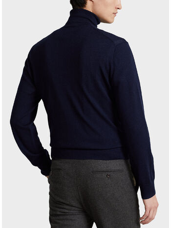 PULLOVER A COLLO ALTO, HUNTER NAVY, small