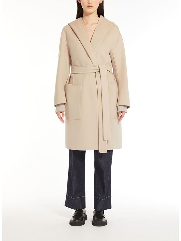 CAPPOTTO CORTO HOODIE PRISCILLA, 064 NATURAL, large
