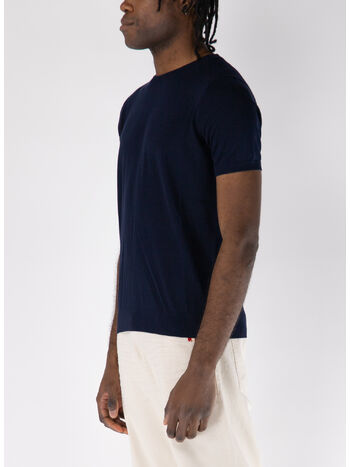 T-SHIRT GIROCOLLO A MANICHE CORTE, , small